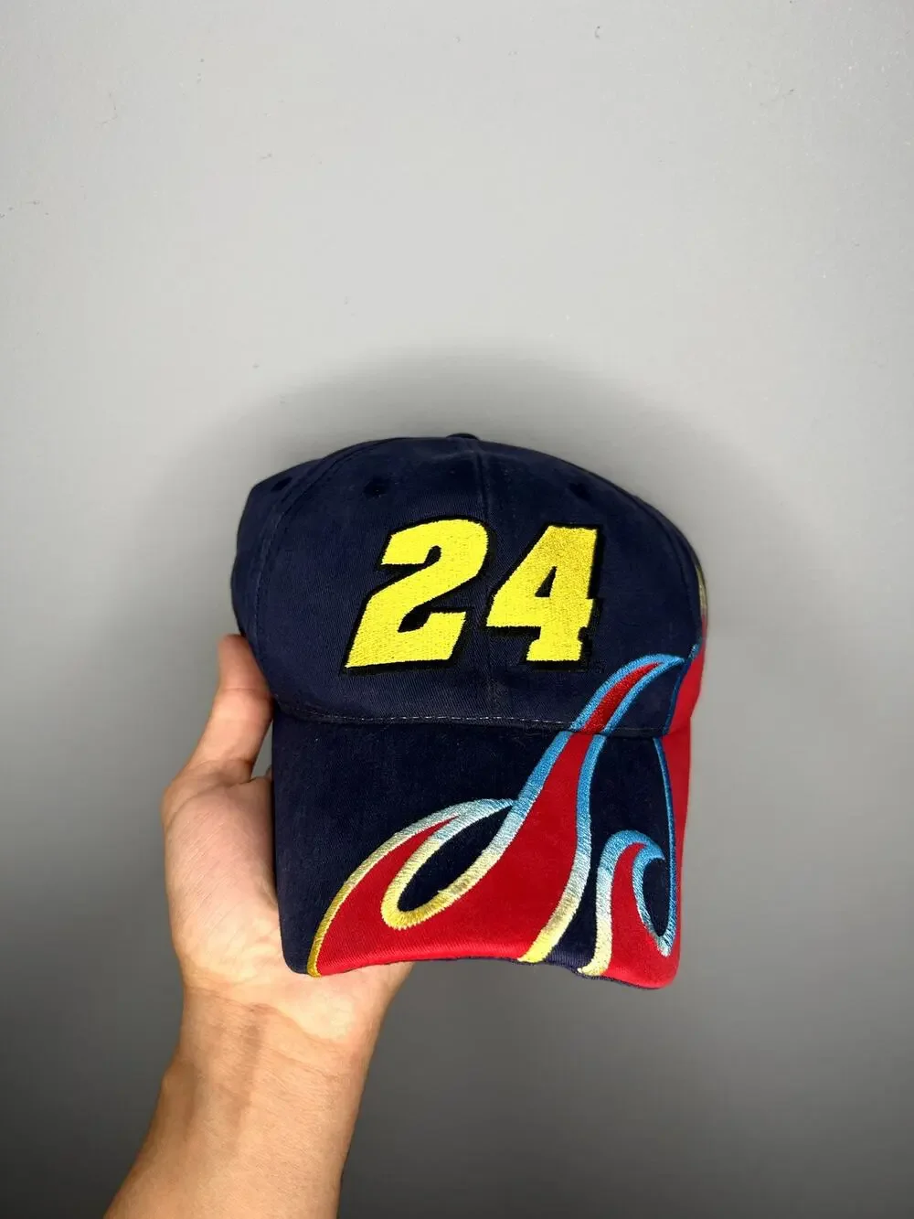 Vintage Nascar Jeff Gordon Winston Cup Champion Flames Hat